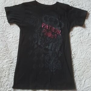 Patron black T-shirt Size Large
